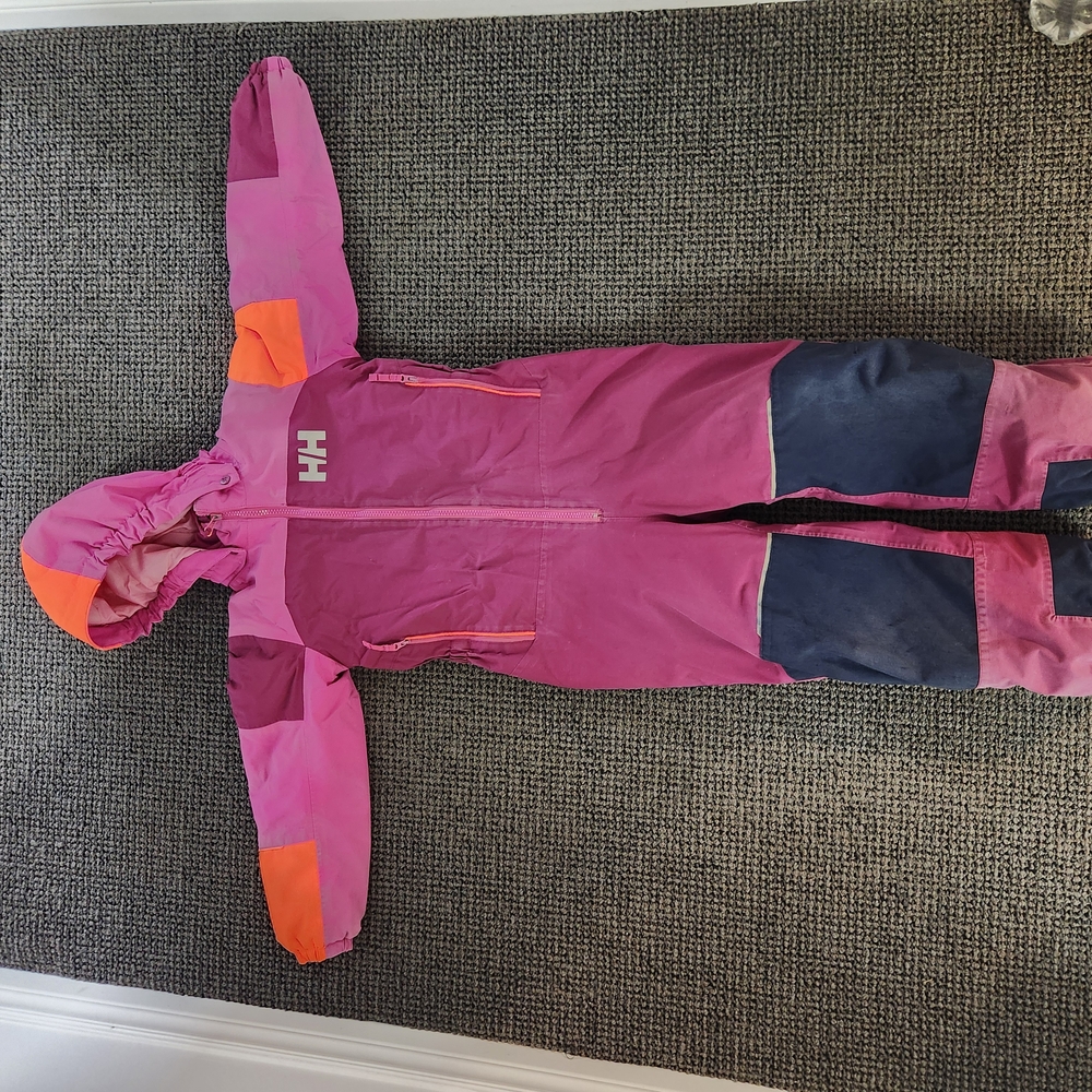 Helly Hansen Pink and Orange Snowsuit